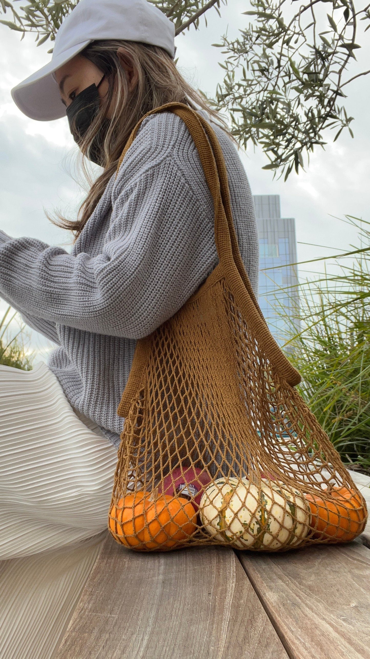 The Net Market Bag in Neutral Set