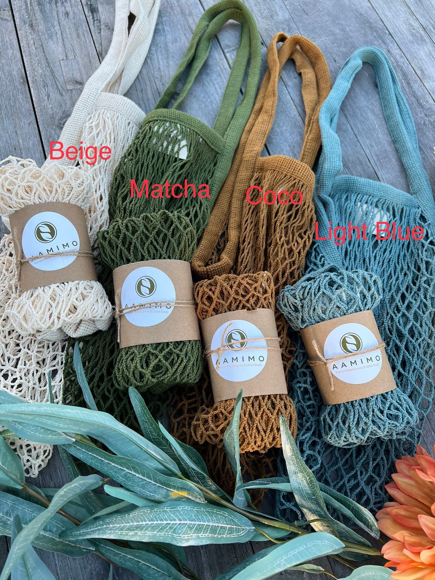 The Net Market Bag in Neutral Set