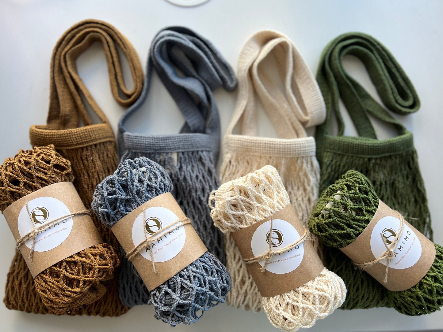 The Net Market Bag in Neutral Set